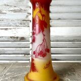 Gallé Art Nouveau vase with currants