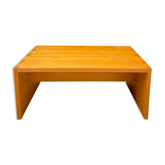 Pine coffee table by Roland Haeusler for Regain, 70s