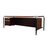 Bureau en palissandre, design italien, années 1970, designers : Ico et Luisa Parisi, manufacture