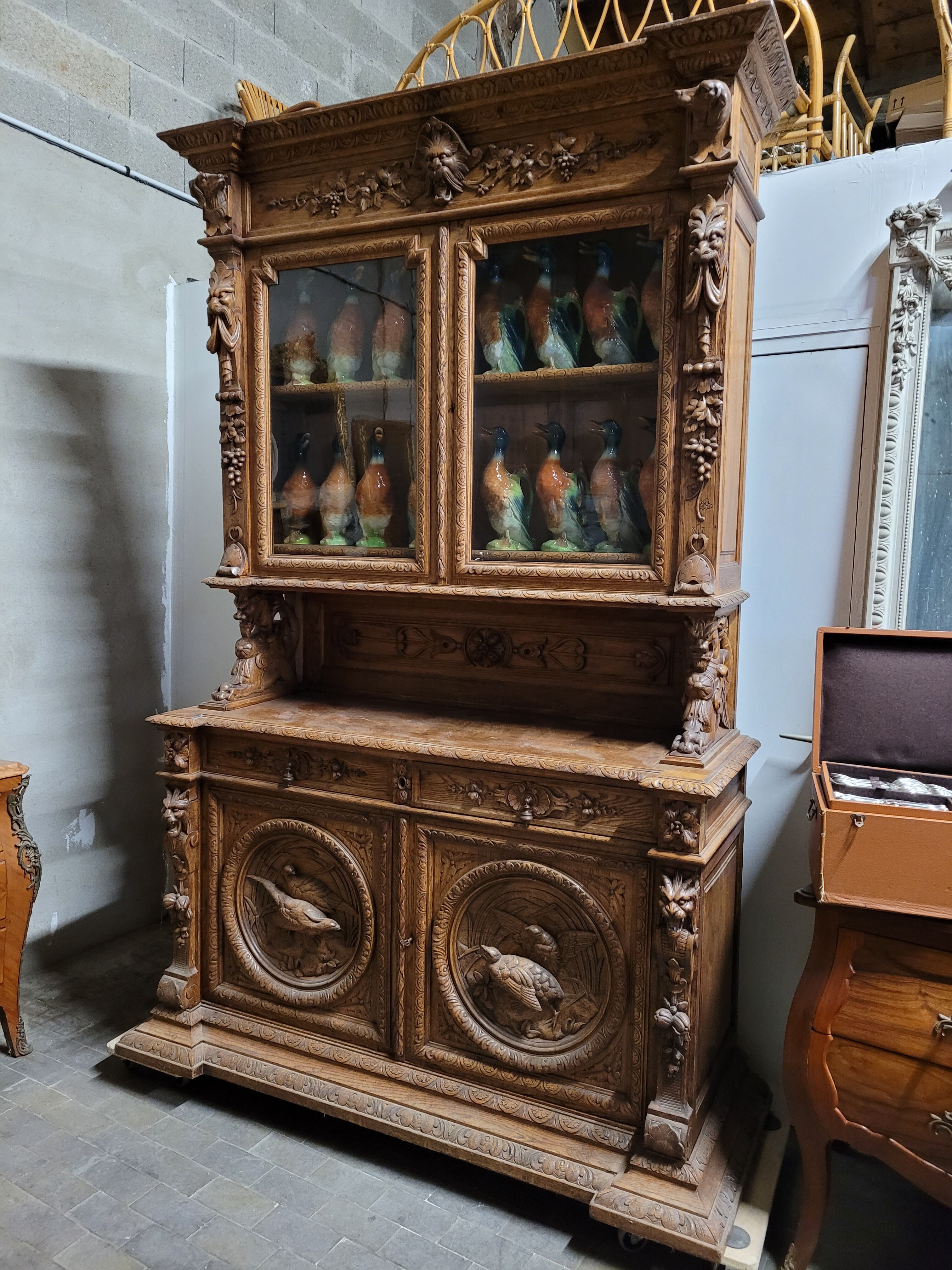 Buffet de chasse style Henri II époque Napoléon iii