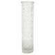 Vintage mid-century transparent Oberglass vase, rock crystal, Austria, 1970s.