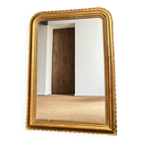 Old mirror 114cm/84cm Louis-Philippe beaded
