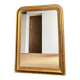Old mirror 114cm/84cm Louis-Philippe beaded
