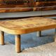Roger Capron coffee table with bird decoration, 1960