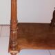 Louis XVI style bedside with marble top and carved door