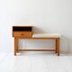 Chaise Gossip scandinave vintage avec tiroir