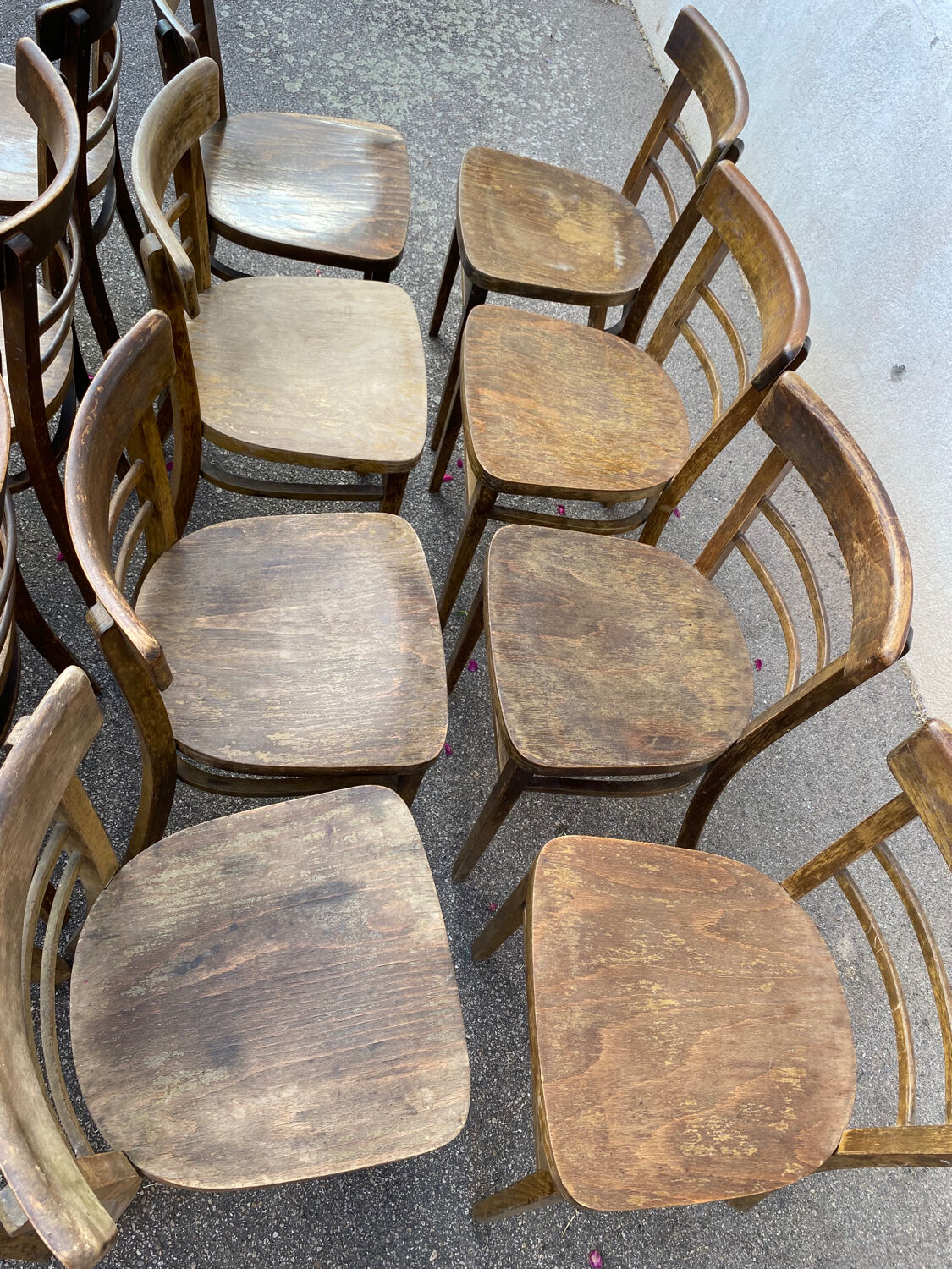 Set of 16 bistro chairs