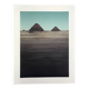 Original lithograph by Alain Le Foll, Khufu, Kephren, Mykerin, 1978