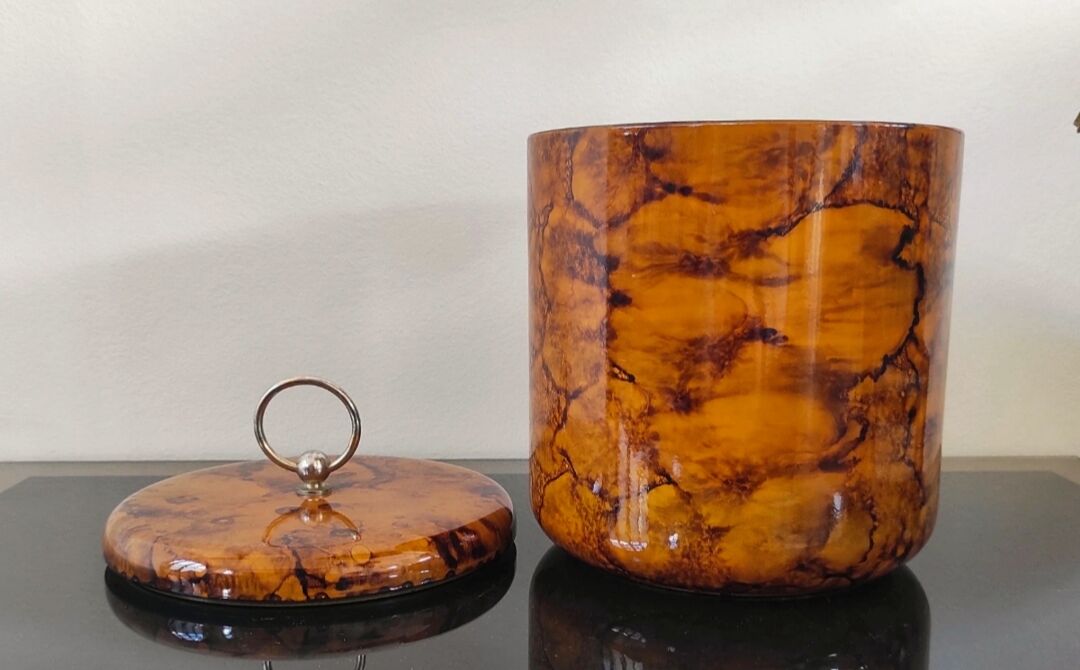 Vintage ice bucket - Turtle shell design