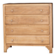 Small art deco chest of drawers in natural wood