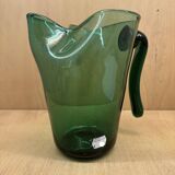 Pichet en verre Empoli vert