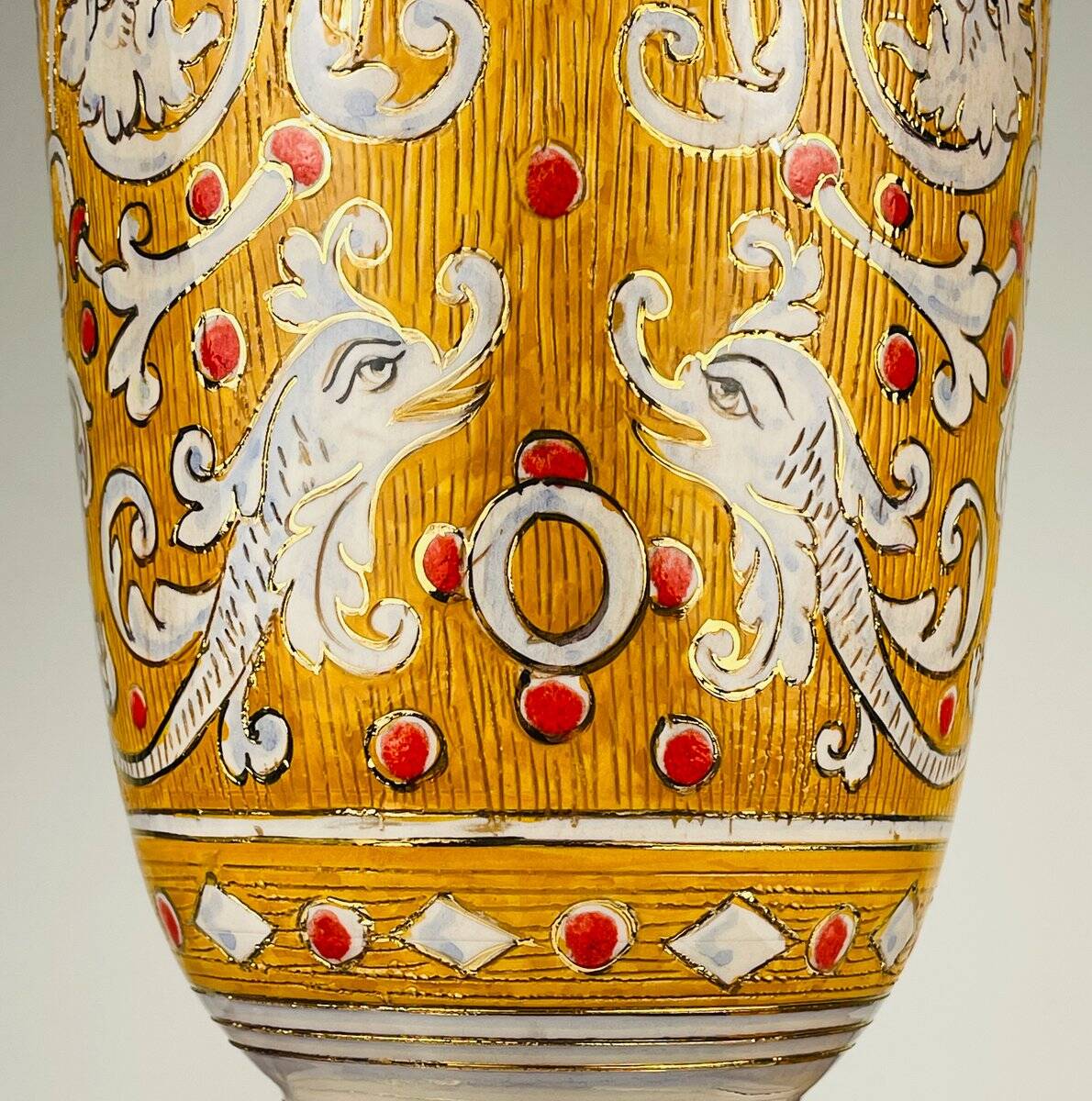 Antique ceramic vase by Serafino Volpi for Deruta, Italy, 1950s.