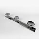 3-headed chrome-plated metal coat hook from the 70s