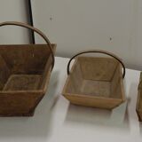 Lot of 3 gardener baskets