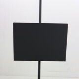 Porada Arredi Black Metal Minimalistic Magazinine Rack, 1980's, Italy