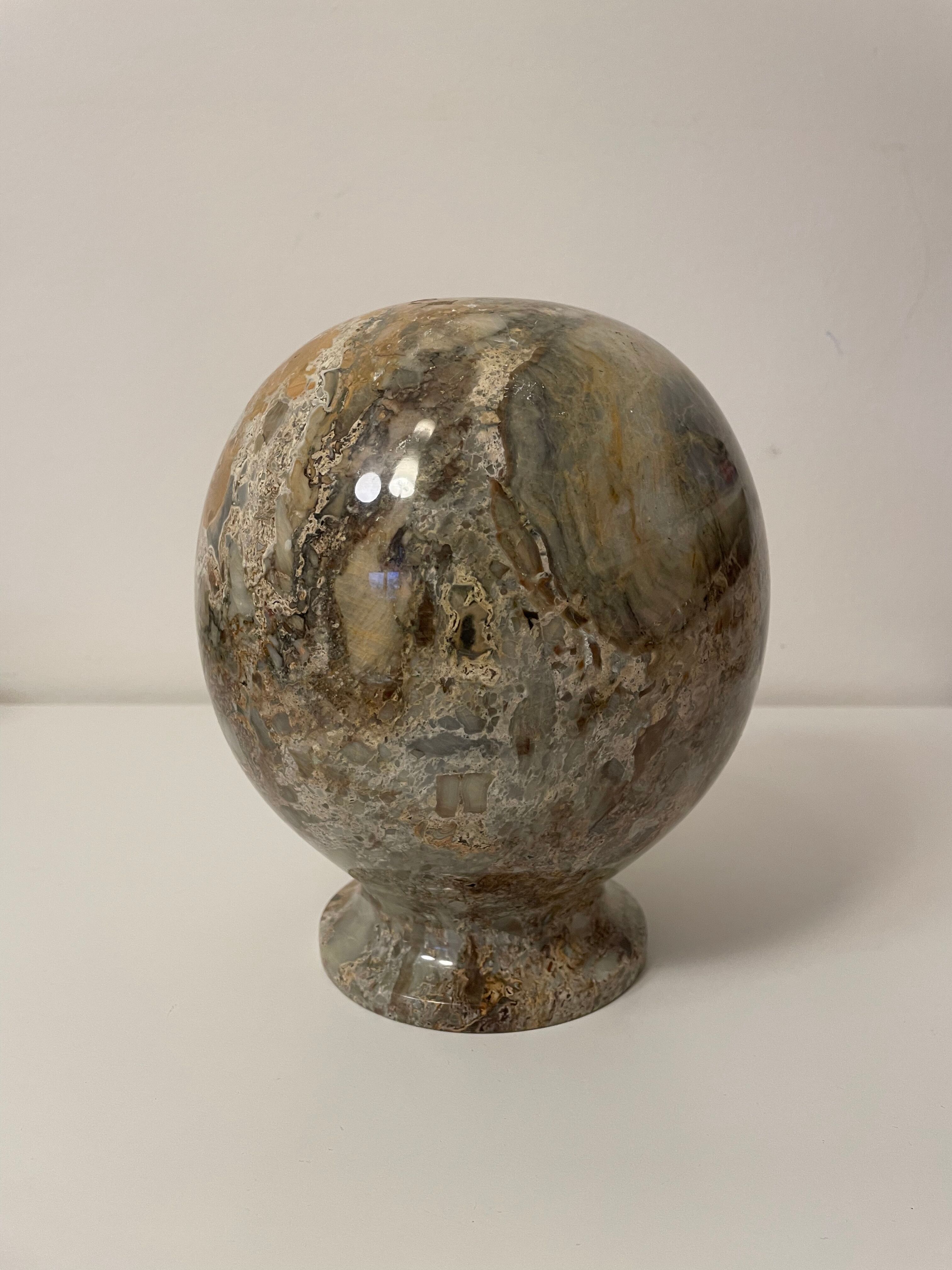 Marble ball vase