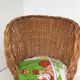 Fauteuil en osier tressé années 50/60