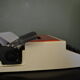 Red and white SVM 315 typewriter