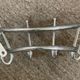 Circular chromed metal coat rack from the 50s-60s