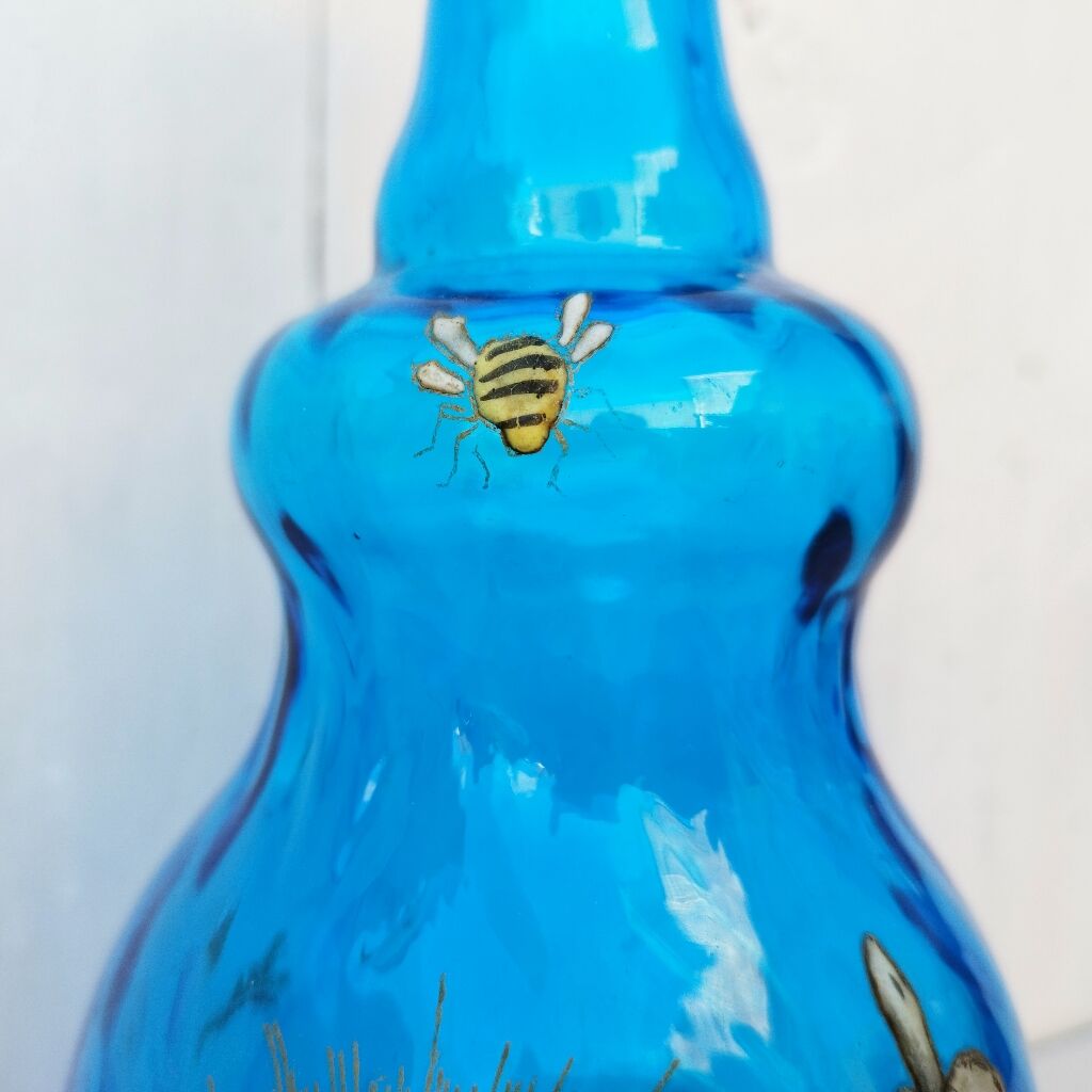 vintage Legras enamelled bottle
