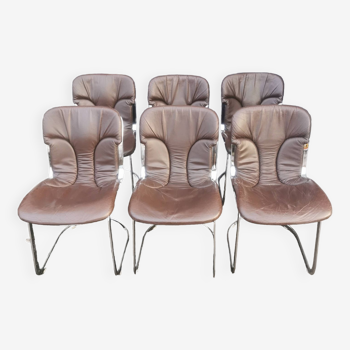 6 willy rizzo chairs