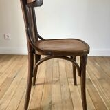 Curved wooden bistro chair 40s 50s