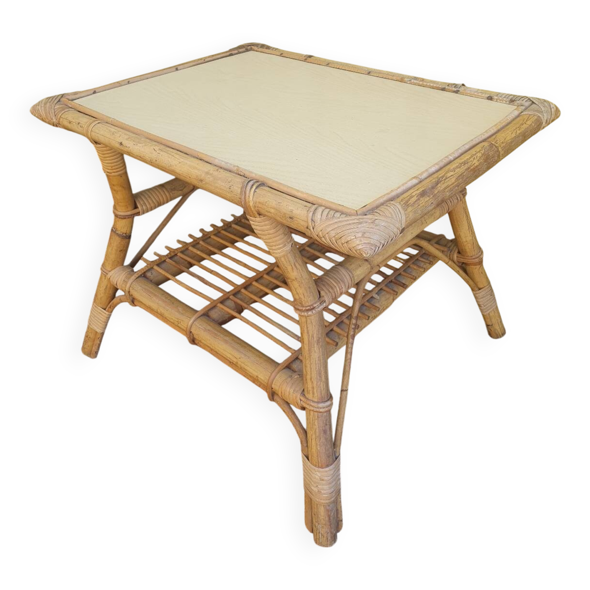 Rattan coffee table