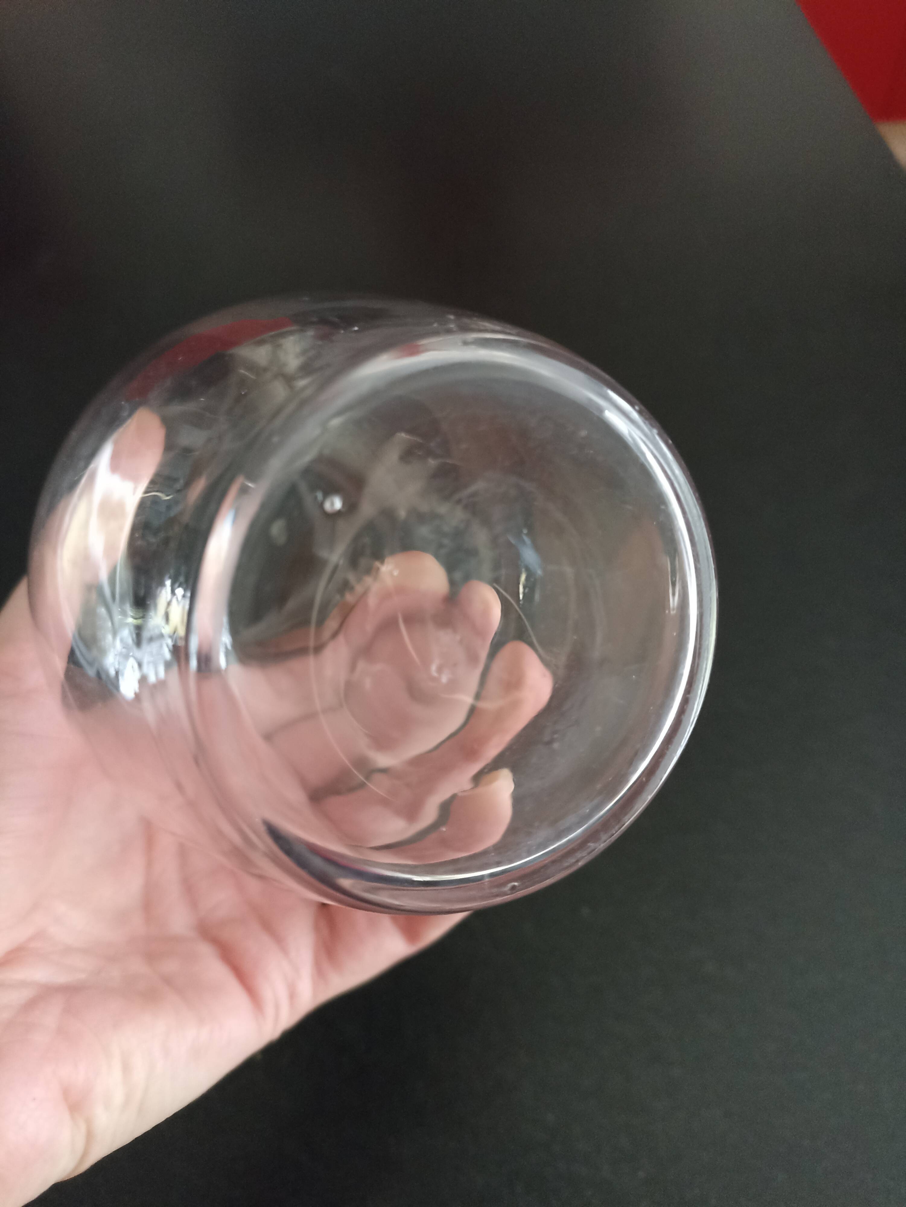 Small glass wine decanter