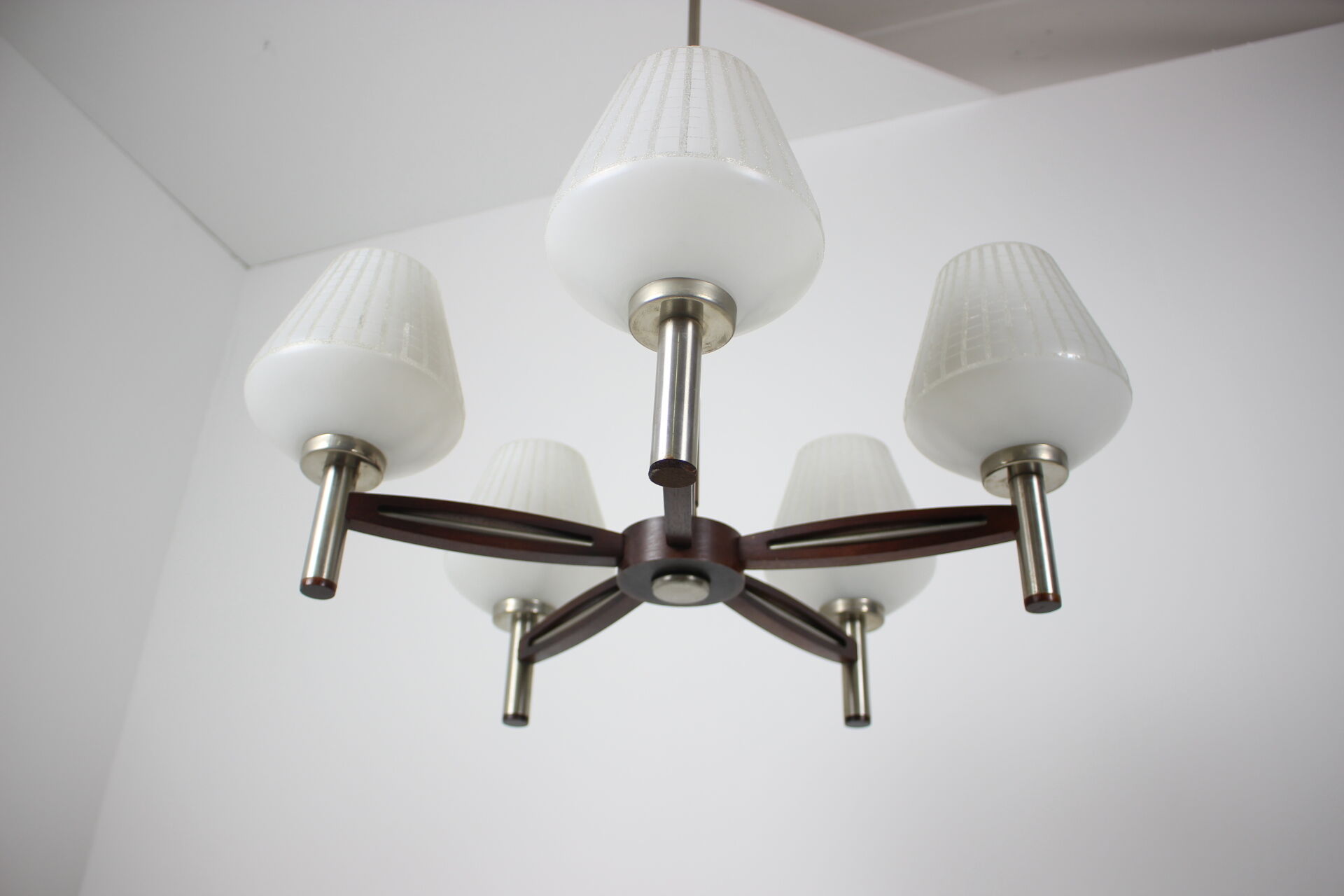 Mid-century big German chandelier, 1970's.