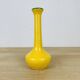 Single flower vase Les Grottes Dieulefit yellow ceramic
