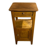 Table de chevet bois année 50