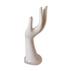 Soliflore vase, or jewelry holder, ring, in white ceramic.