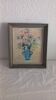 Nature morte vintage – bouquet de fleurs - panneau Daler Board, 1950