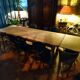Oak farmhouse table with extensions