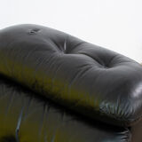 Vintage Scandinavian leather fireside chair – 75 cm