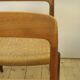 Set of 4 chairs model 75 by Otto Møller, Denmark 1960