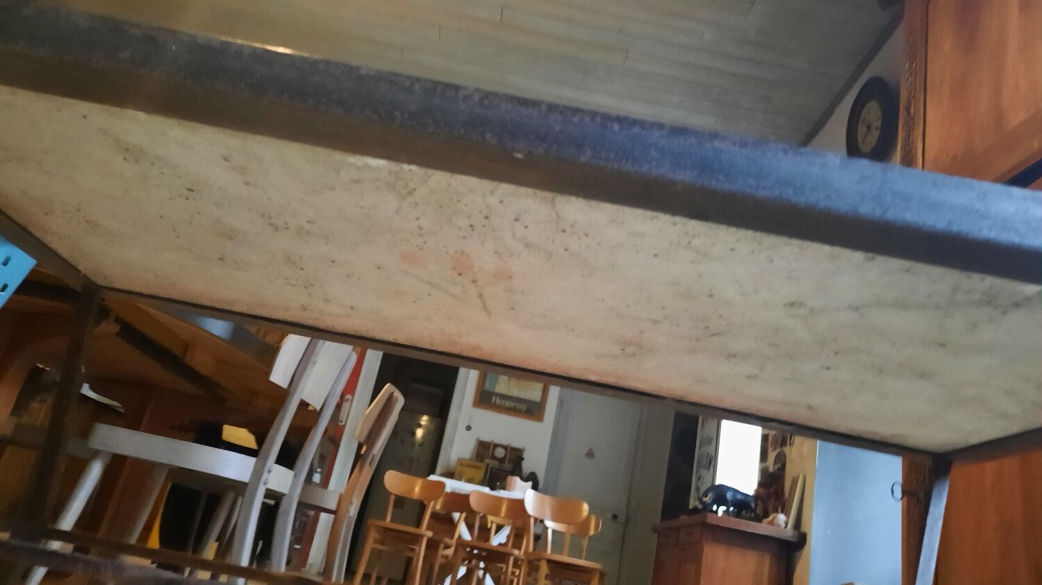 Metal coffee table and tiles year 50