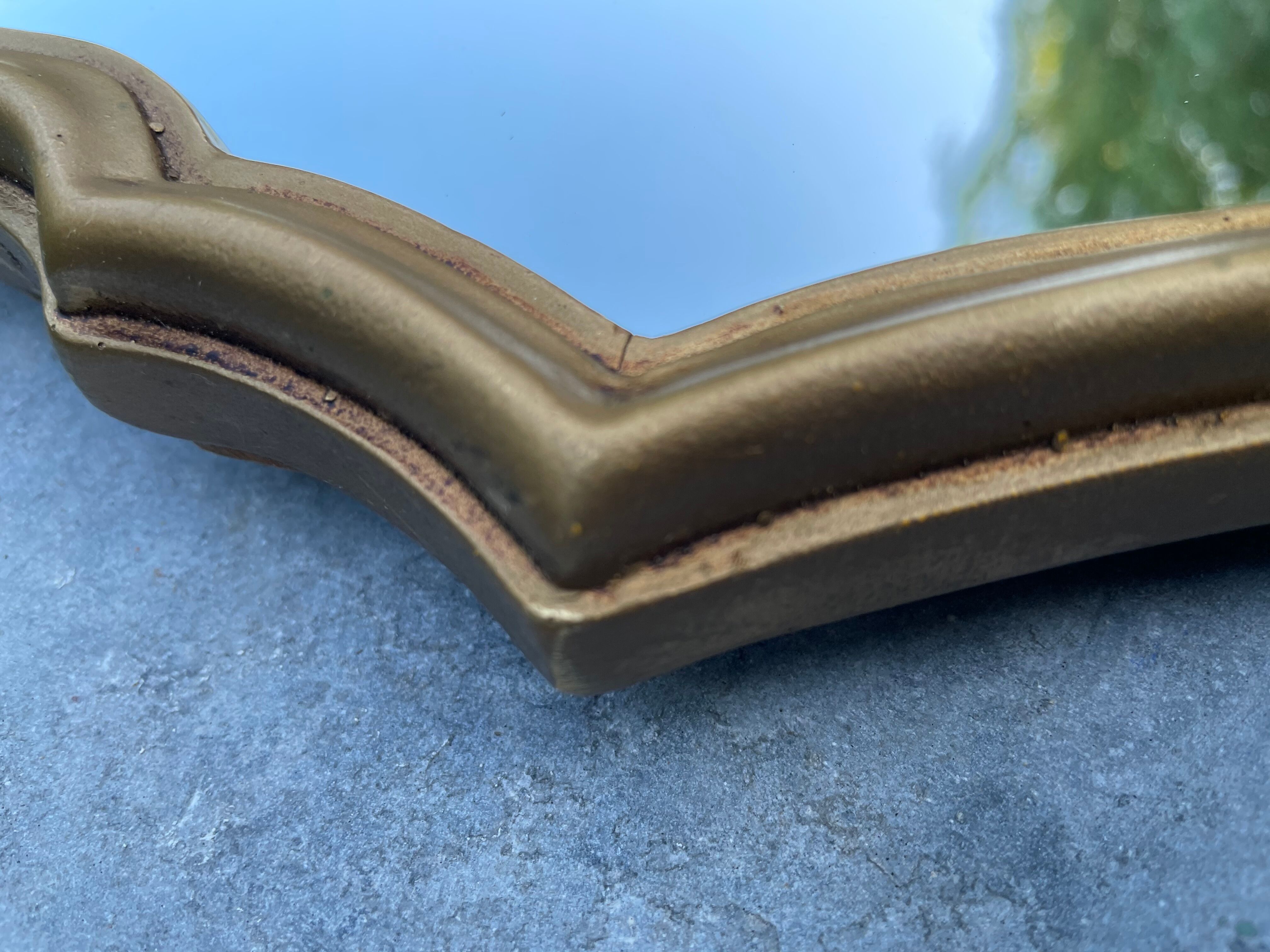 Gilded mirror H32 X L22