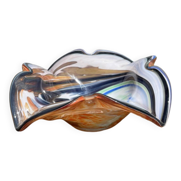 Blown glass ashtray tray