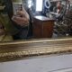 Miroir style Louis Philippe doré