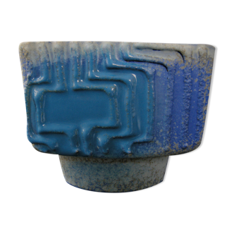 Pot cover Strehla vintage 1970 ceramic