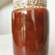 Vintage KIL Yugoslavia Ceramic Vase: Speckled Brown Glaze, 1970s Rustic Pot
