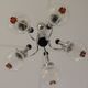 Chandelier with 5 arms of lights, Mazzega style, 1970