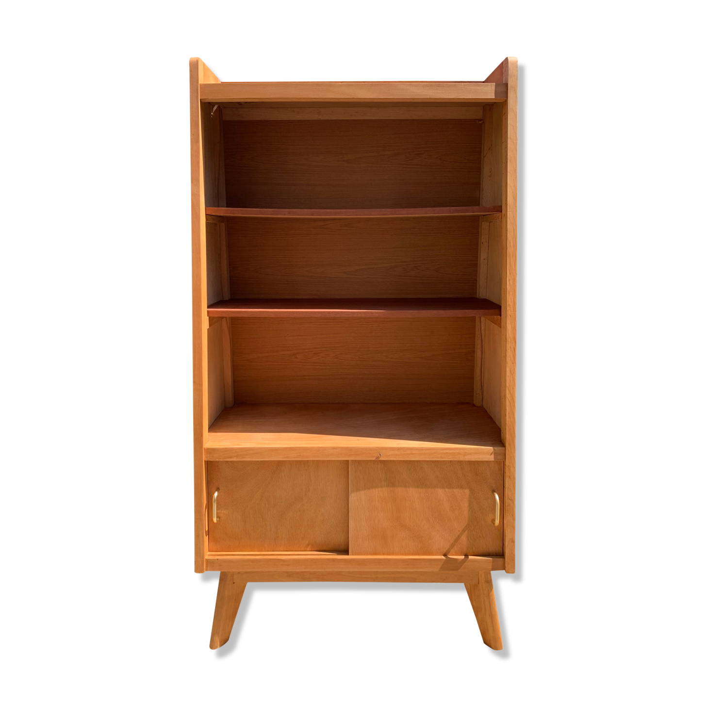 Vintage compass foot bookcase