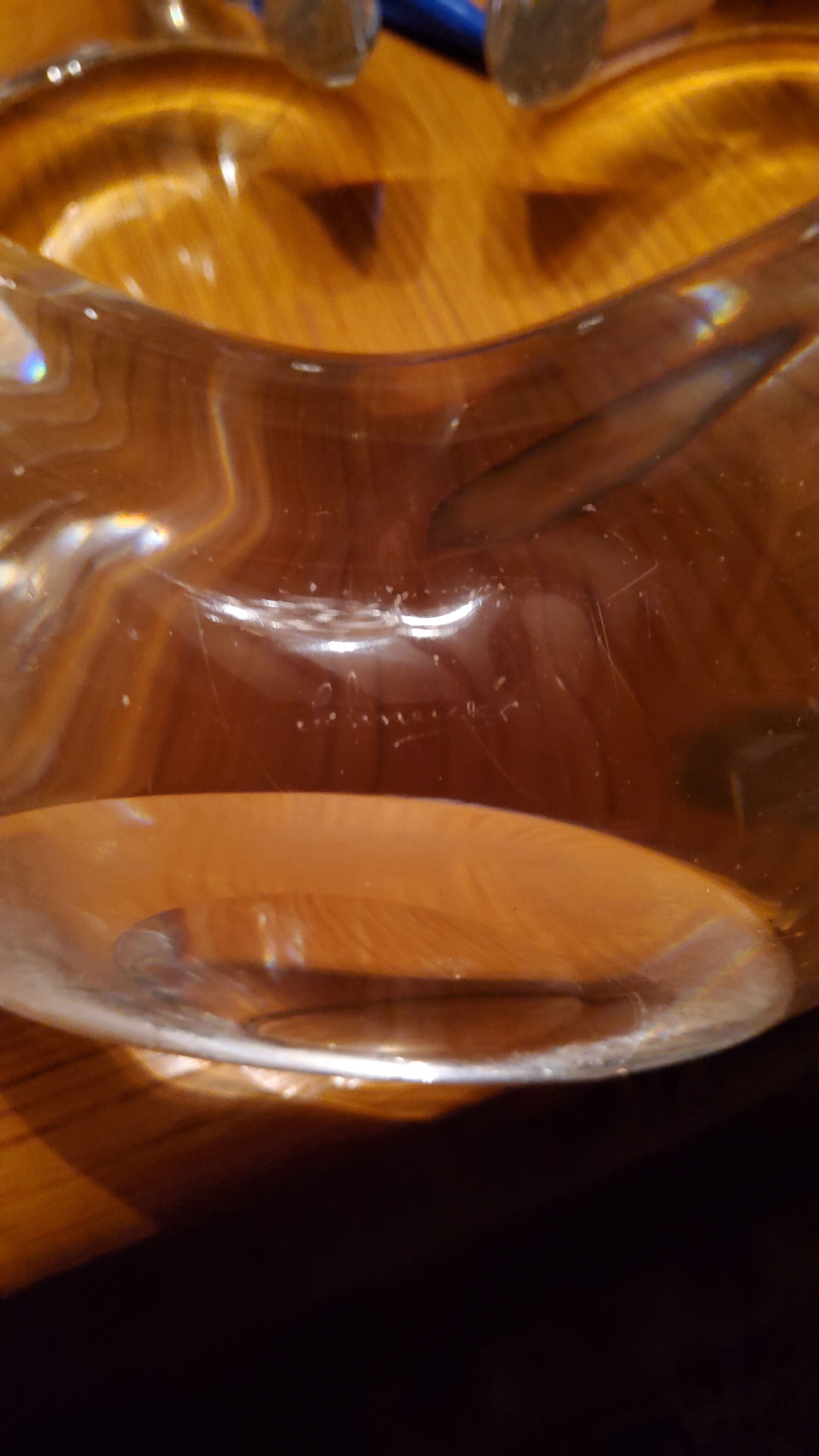 Pair of Schneider crystal chandeliers from the 50s