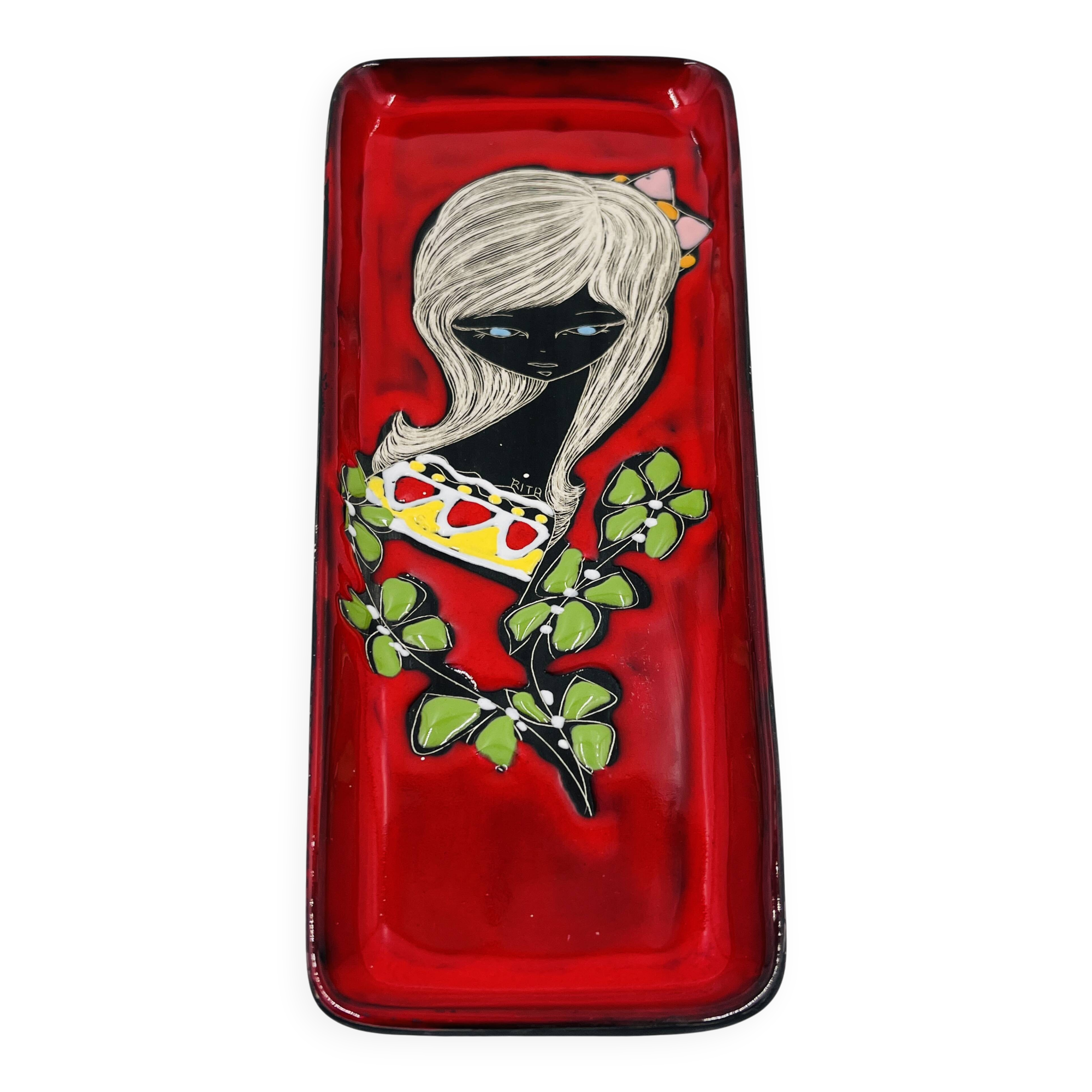 San Marino catchall tray signed Rita