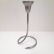 Georg Jensen brushed stainless steel candlestick