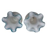 2 Vintage Murano Vases Swirl, 1970s
