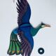 Wooden peacock to hang, mobile peacock
