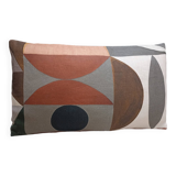 Graphic linen cushion 30x50cm